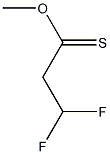 二氟甲基硫代乙酸甲酯 结构式