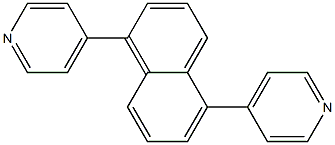 1,5-二(4-吡啶)基萘 结构式