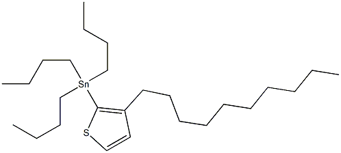 Tributyl-(3-decyl-thiophen-2-yl)-stannane 结构式