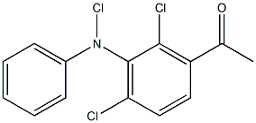 N-苯基-N-氯乙酰基2,6-二氯苯胺 结构式