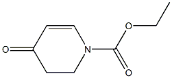 1-(Ethoxycarbonyl)-1,2,3,4-tetrahydro-4-oxopyridine 结构式