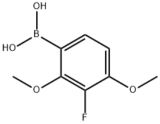 3-Fluoro-2,4-dimethoxyphenylboronic acid 结构式