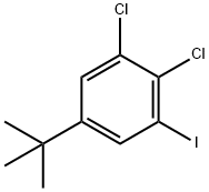 5-(叔丁基)-1,2-二氯-3-碘苯 结构式