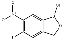 5-氟-6-硝基苯并[C][1,2]氧硼杂环戊烷-1(3H)-醇 结构式