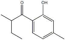 1-(2-羟基-4-甲基苯基)-2-甲基丁-1-酮 结构式