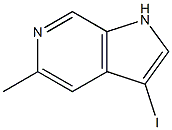 3-Iodo-5-methyl-1H-pyrrolo[2,3-c]pyridine 结构式