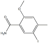 5-Iodo-2-methoxy-4-methyl-benzamide 结构式