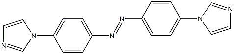 (E)-1,2-bis(4-(1H-imidazol-1-yl)phenyl)diazene 结构式