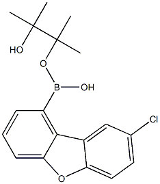 8-氯二苯并呋喃-1-硼酸频哪醇脂 结构式