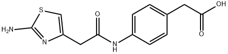 4-[[2-(2-Amino-4-thiazolyl)acetyl]amino]-benzeneacetic Acid 结构式