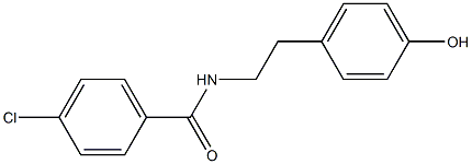 N(对氯苯甲酰基)酪胺 结构式