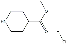 4-哌啶甲酸甲酯盐酸盐 结构式