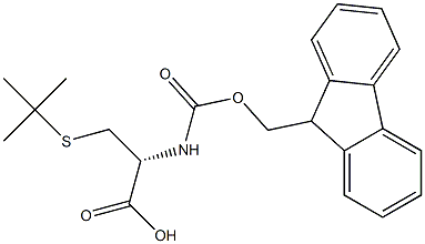 FMOC-S-叔丁基-L-半胱氨 结构式