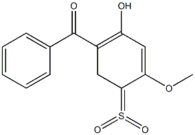 2-羟基-4-甲氧基-5-磺酰基二苯甲酮 结构式