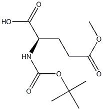 BOC-D-谷氨酸甲酯 结构式