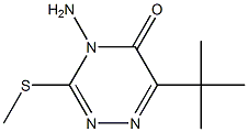 4-氨基-6-特-丁基-3-甲硫基-1,2,4-三嗪-5(4H)-酮 结构式