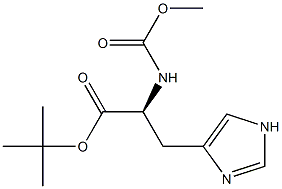 芴甲氧羰基-L-组氨酸叔丁酯 结构式
