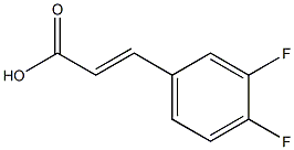 反式-3,4-二氟肉桂酸 结构式