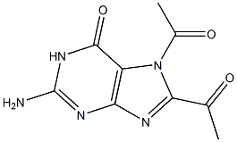 双乙酰鸟嘌呤 结构式