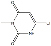 6-氯-3-甲基脲嘧啶 结构式