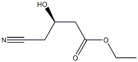 (3R)-4-氰基-3-羟基丁酸乙酯 结构式