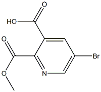 5-溴-吡啶-2,3-二甲酸甲酯 结构式