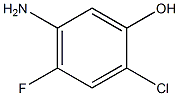2-氯-4-氟-5-氨基苯酚 结构式
