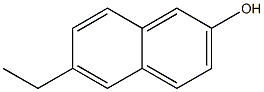 6-乙基-2-萘酚 结构式
