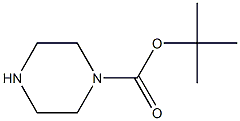 N-叔丁氧羰基哌嗪 结构式