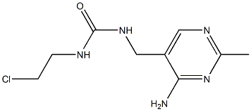 N-[(4-氨基-2-甲基-5-嘧啶)甲基]-N'-(2-氯乙基)脲 结构式