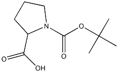 BOC-DL-脯氨酸 结构式