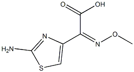 (Z)-2-(2-氨基噻唑-4-基)-2-甲氧亚氨基乙酸 结构式