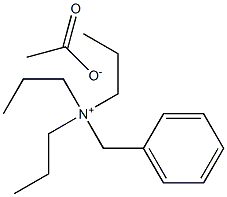 苄基三丙基醋酸铵 结构式