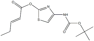 BOC氨噻戊烯酸 结构式