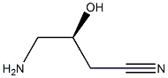 (S)-4-氨基-3-羟基丁腈 结构式