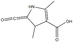 5-羰基-2,4-二甲基吡咯-3-羧酸 结构式