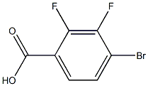 2,3-二氟-4-溴苯甲酸 结构式
