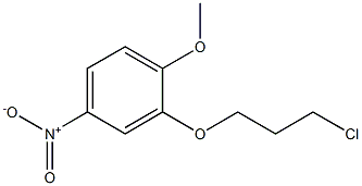 1-甲氧基-2-(3-氯丙氧基)-4-硝基苯 结构式