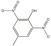 4-甲基-2,6-二硝基苯酚 结构式