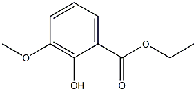 2-羟基-3-甲氧基苯甲酸乙酯 结构式