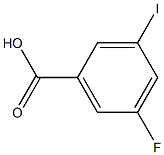 5-氟-3-碘苯甲酸 结构式