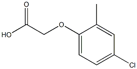2-甲-4-氯苯氧乙酸 结构式