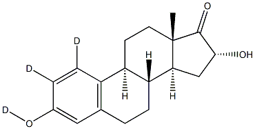 16a-Hydroxyestrone-d3 结构式