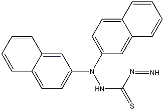 Di-b-naphthylthiocarbazone 结构式