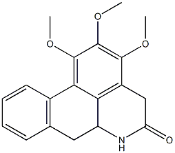 1,2,3-trimethoxy-5-oxonoraporphine 结构式