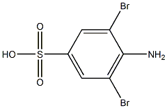 3,5-dibromo-4-amino-benzenesulfonic acid 结构式