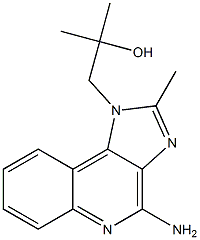 4-amino-alpha,alpha,2-trimethyl-1H-imidazo(4,5-c)quinoline-1-ethanol 结构式