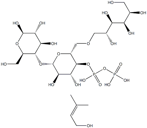 mannosylcellobiose diphosphate prenol 结构式