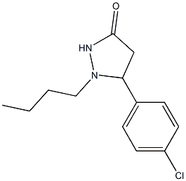 1-n-butyl-5-(4-chlorophenyl)-3-pyrazolidinone 结构式