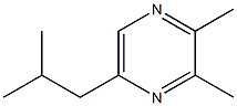 2,3-dimethyl-5-(2-methylpropyl)pyrazine 结构式